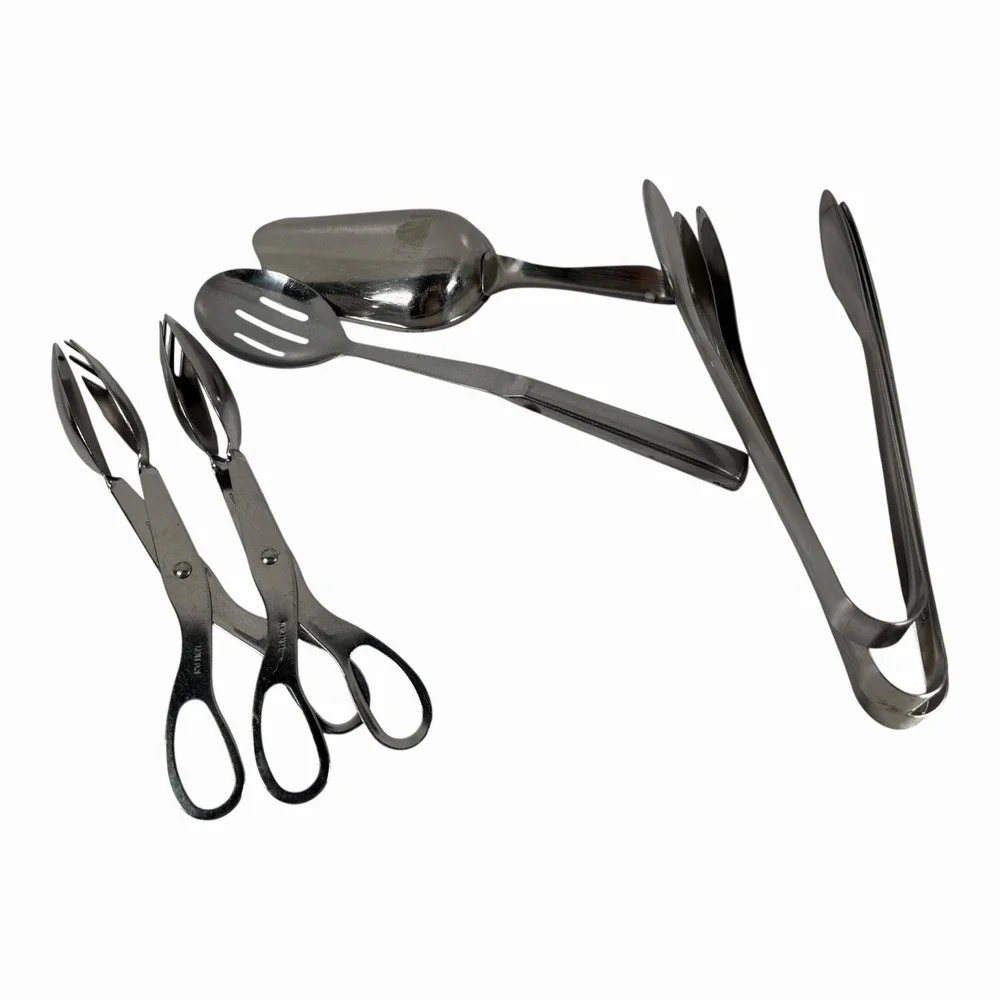 Serving Spoon and‎ Utensil Set, 7pc, for Hospitality, Weddings and Buffets
